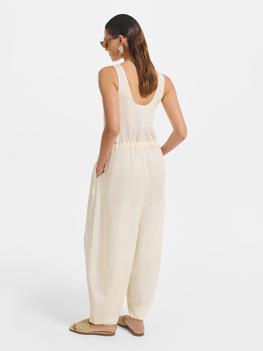 Комбинезон изо льна и вискозы