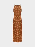 Платье миди из сатина