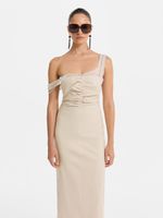 Платье изо льна и вискозы