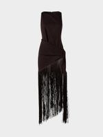 Платье из вискозы со льном