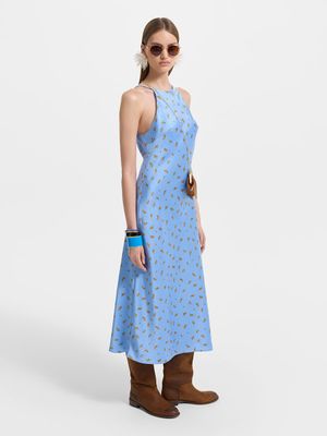 

Платье миди из сатина