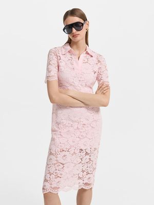 

Платье миди из кружева