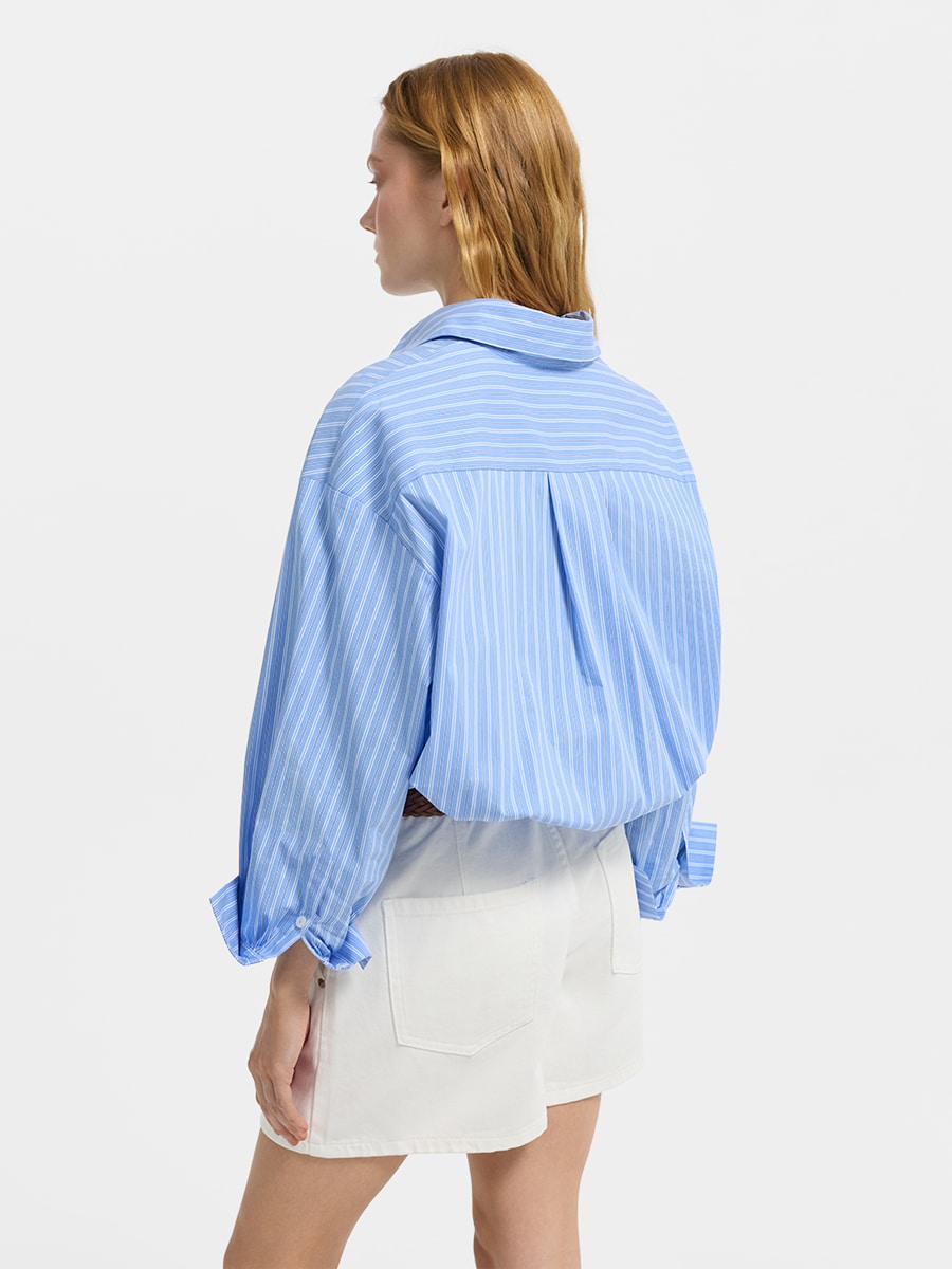 Рубашка из хлопка в полоску