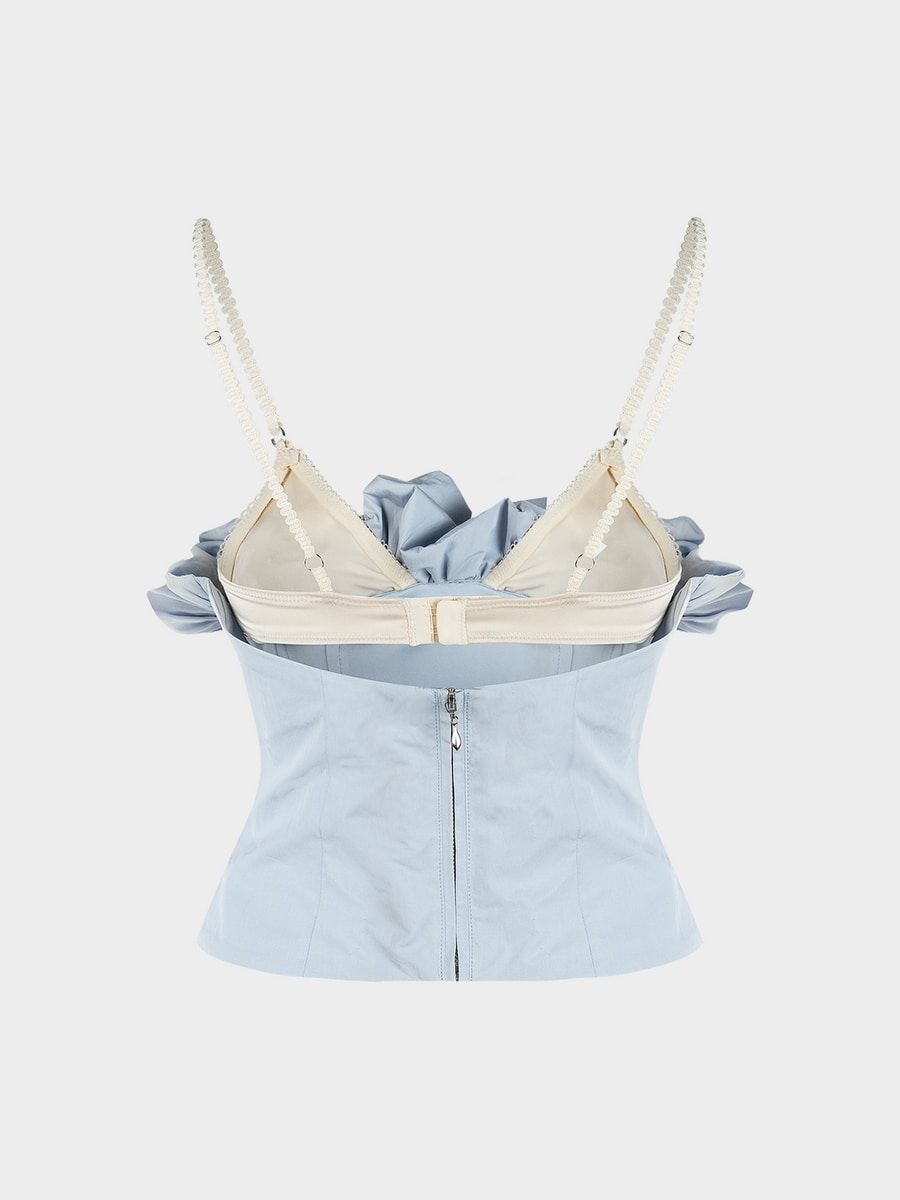 Топ с объемной драпировкой