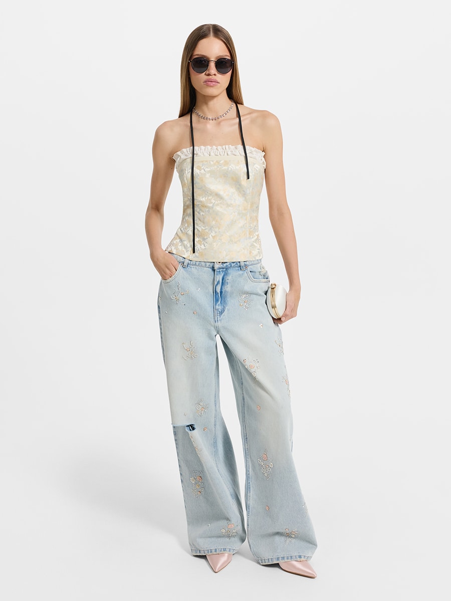 Топ с открытыми плечами