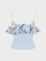 Топ с объемной драпировкой