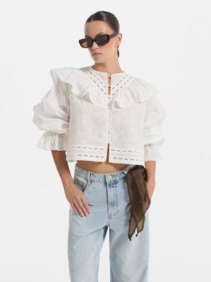 

Блузка из 100% хлопка с вышивкой