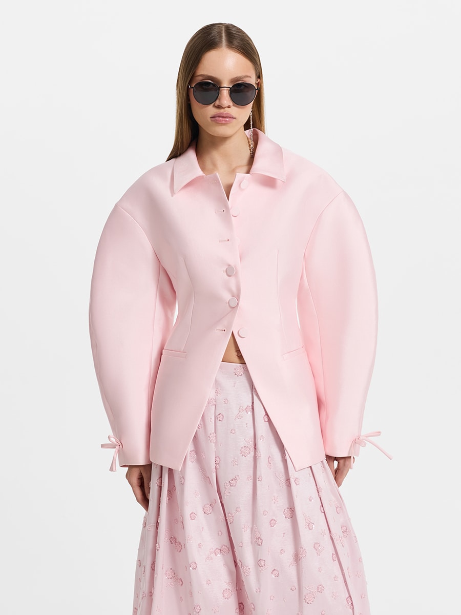 Жакет с объемными рукавами