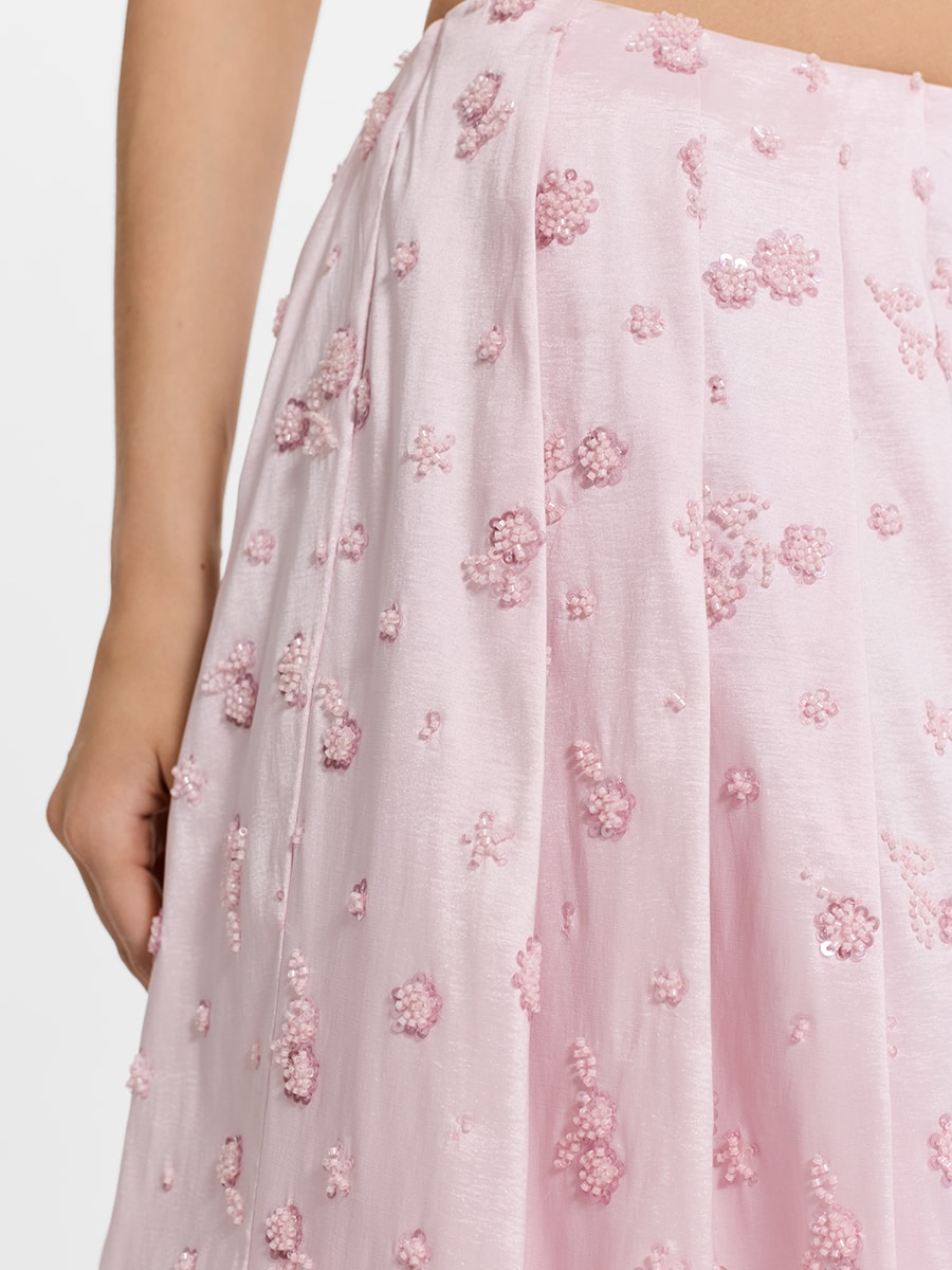 Юбка-баллон с бисером