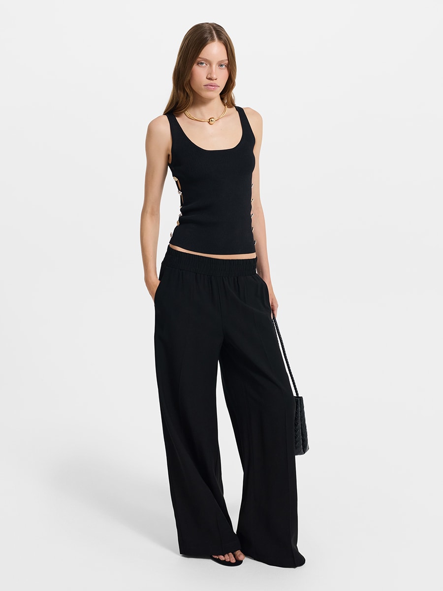 Брюки-палаццо из вискозы