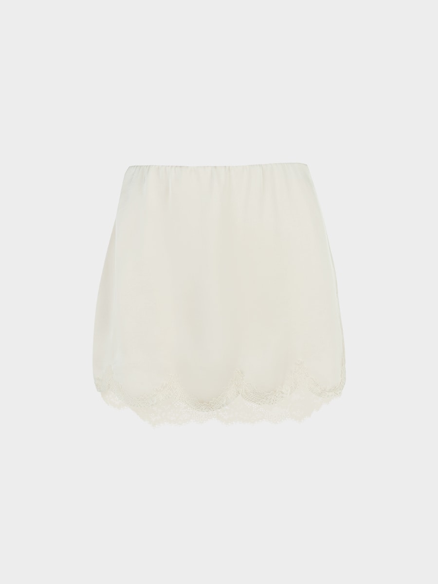 Юбка-шорты с кружевом