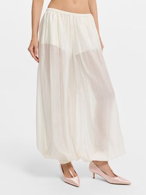 

Полупрозрачные брюки из тенселя