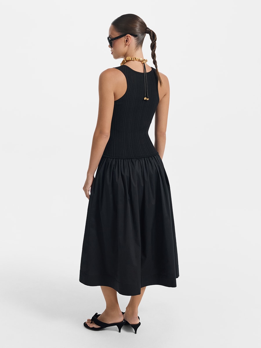 Платье из вискозы и хлопка