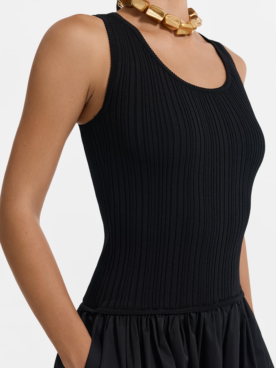 Платье из вискозы и хлопка