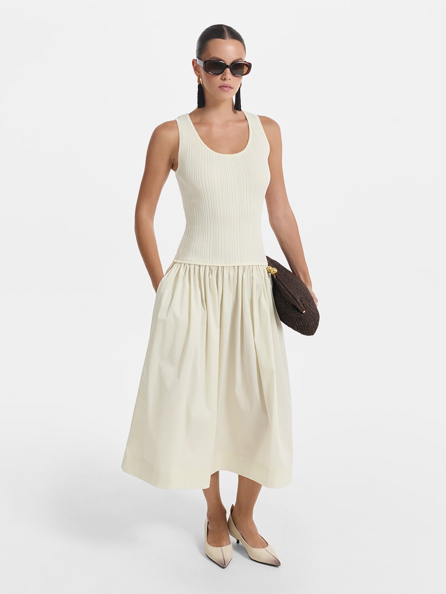 Платье из вискозы и хлопка