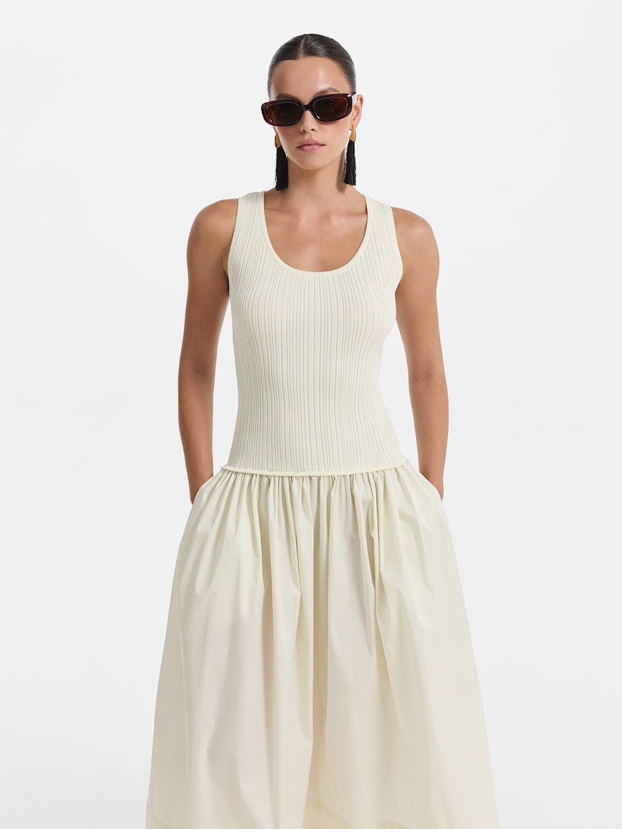 Платье из вискозы и хлопка