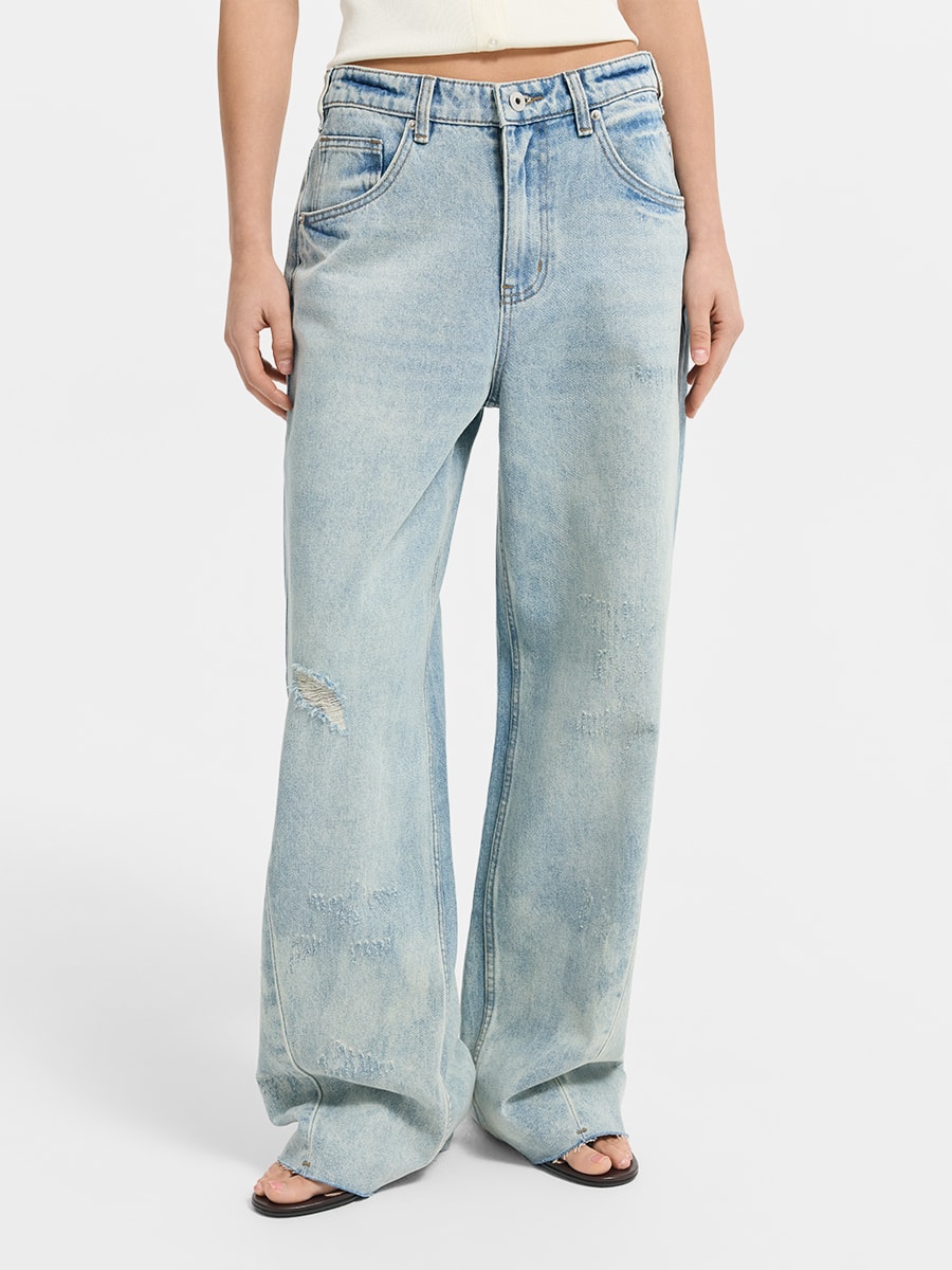 Брюки джинсовые женские