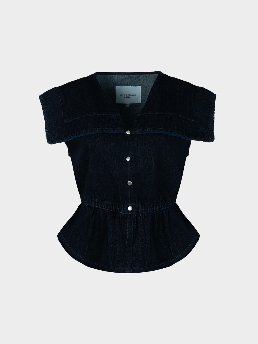 Джинсовая блузка