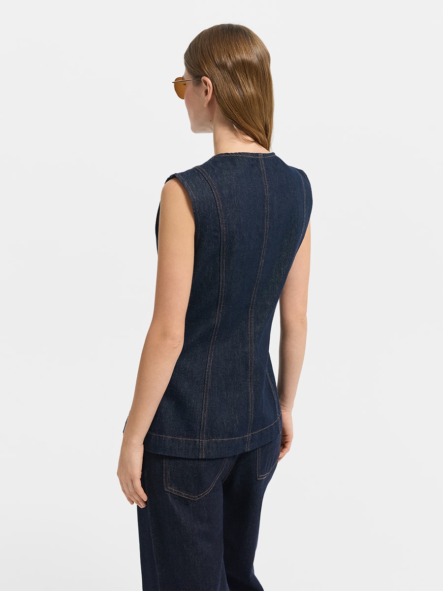 Джинсовый жилет