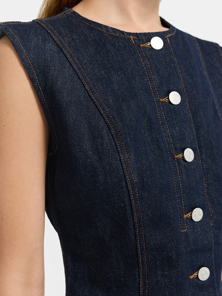 Джинсовый жилет