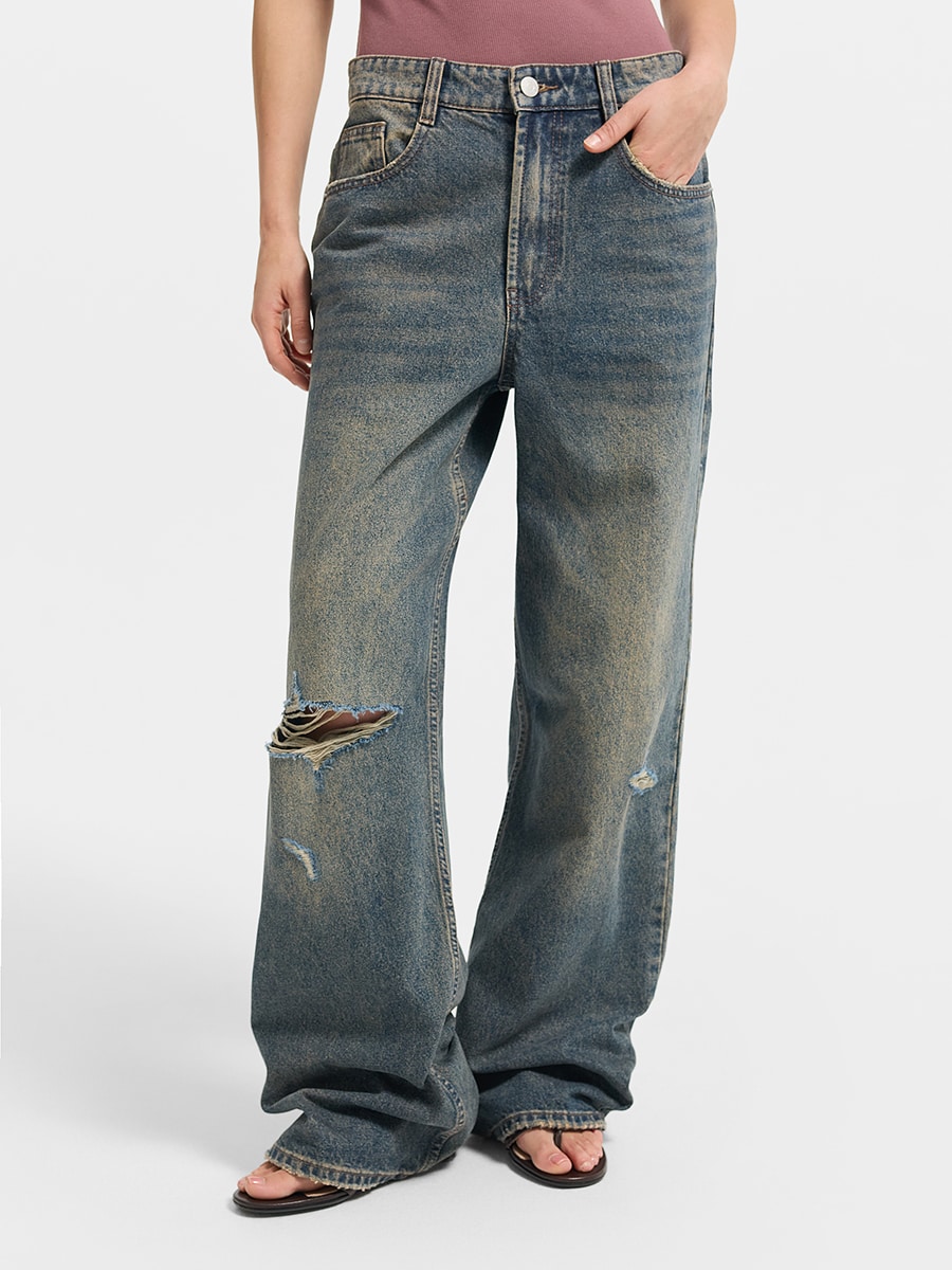 Прямые джинсы 