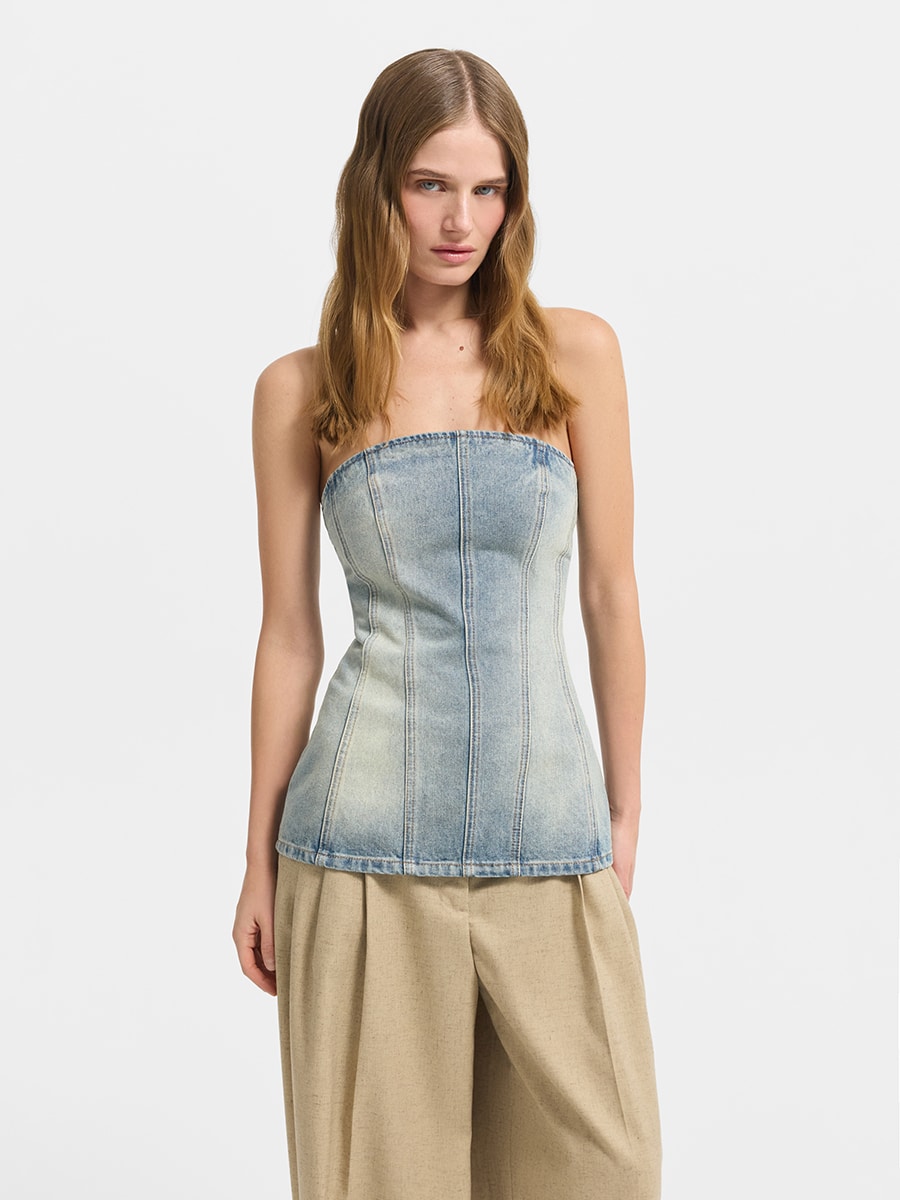 Блузка джинсовая