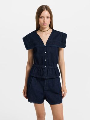 

Блузка джинсовая женская