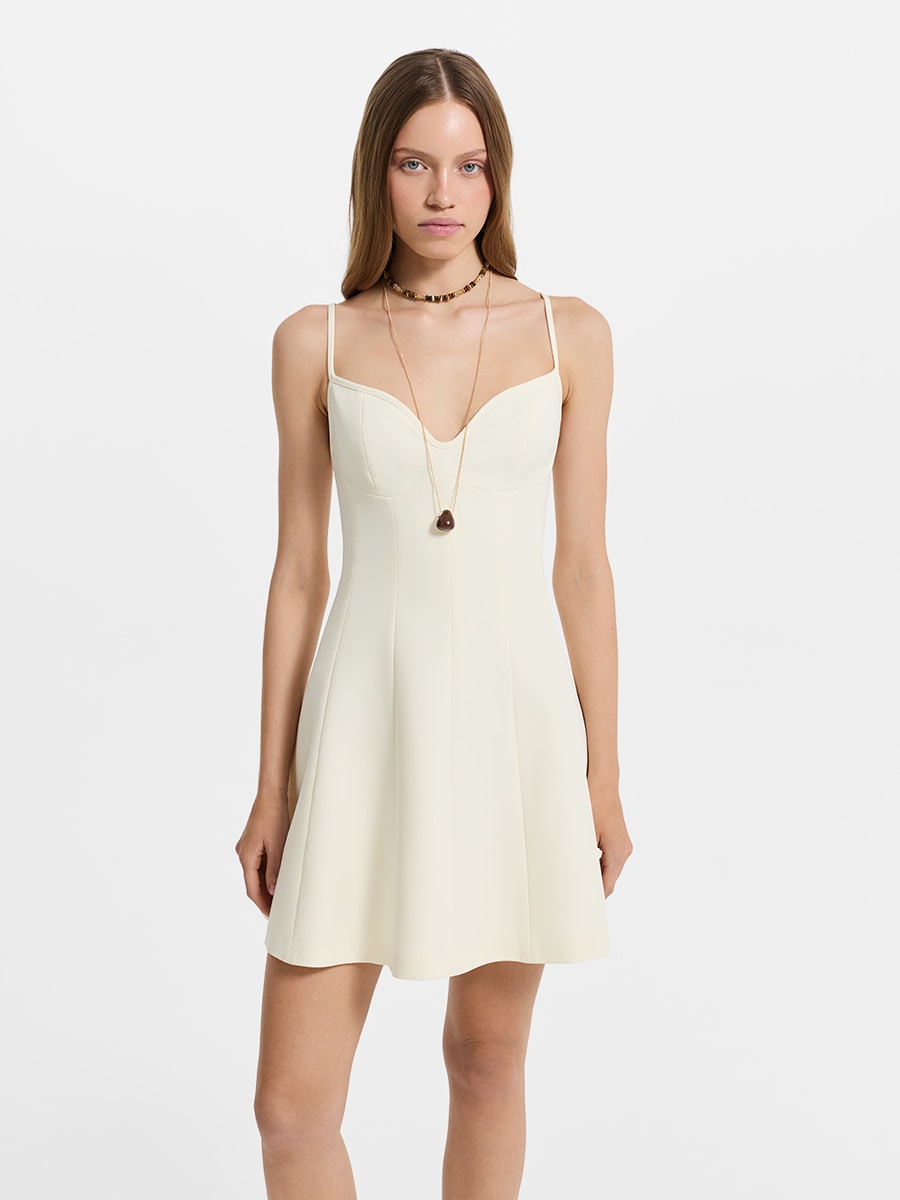 Платье мини на бретелях