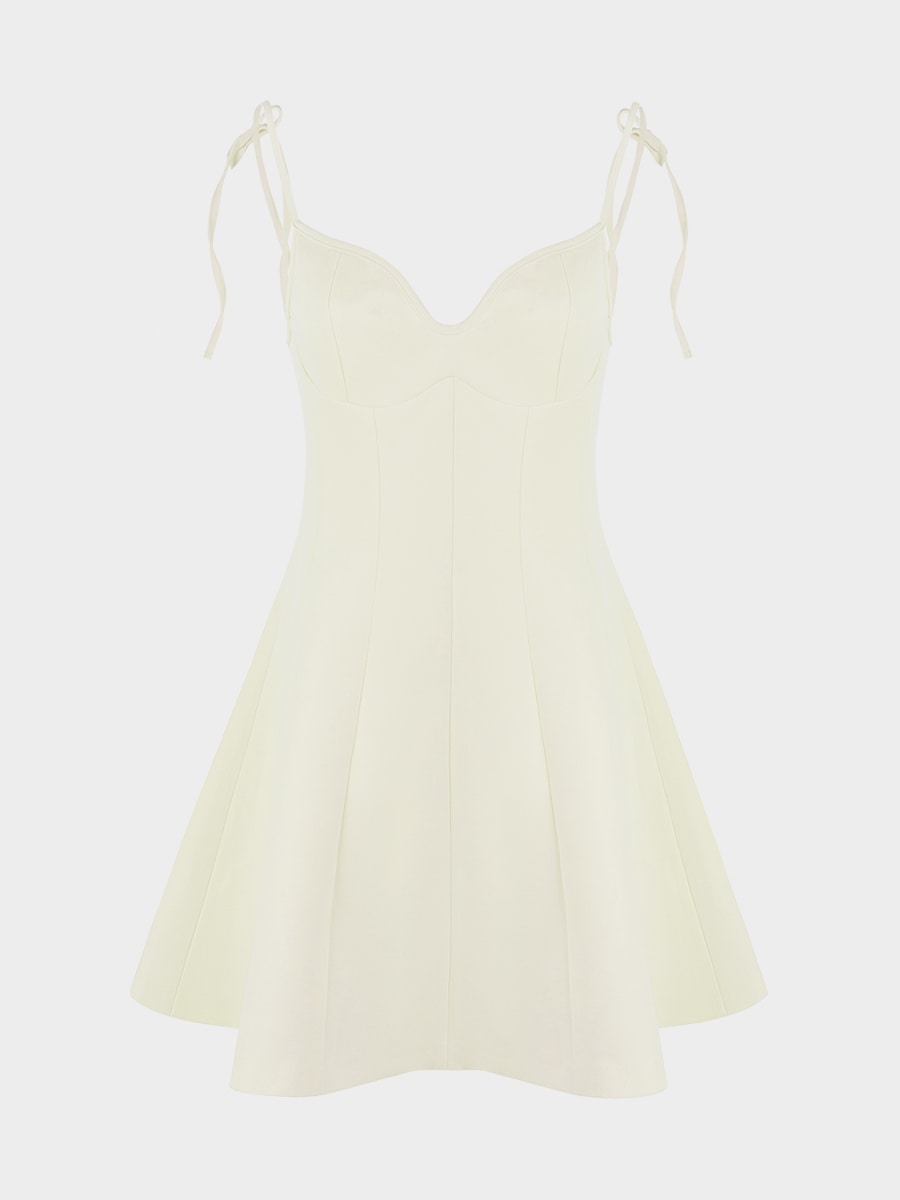 Платье мини на бретелях