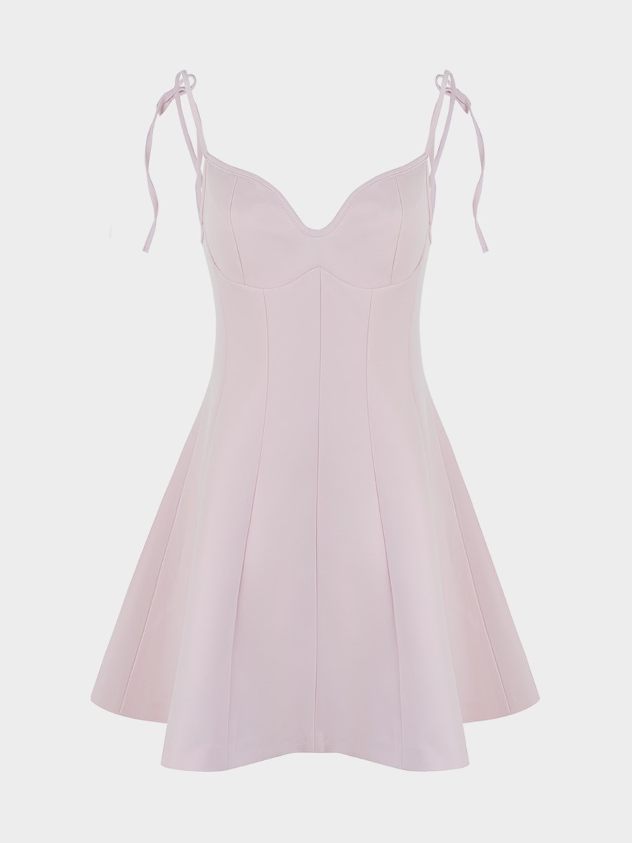 Платье мини на бретелях