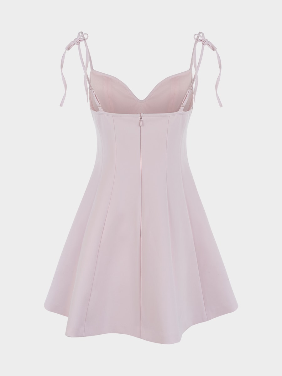 Платье мини на бретелях