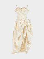 Платье с объемными драпировками