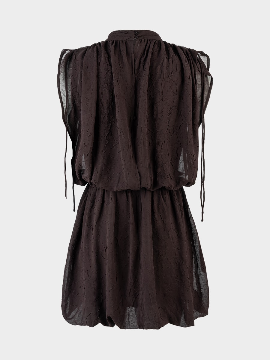 Платье мини из шифона