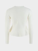 Кардиган из хлопка с баской