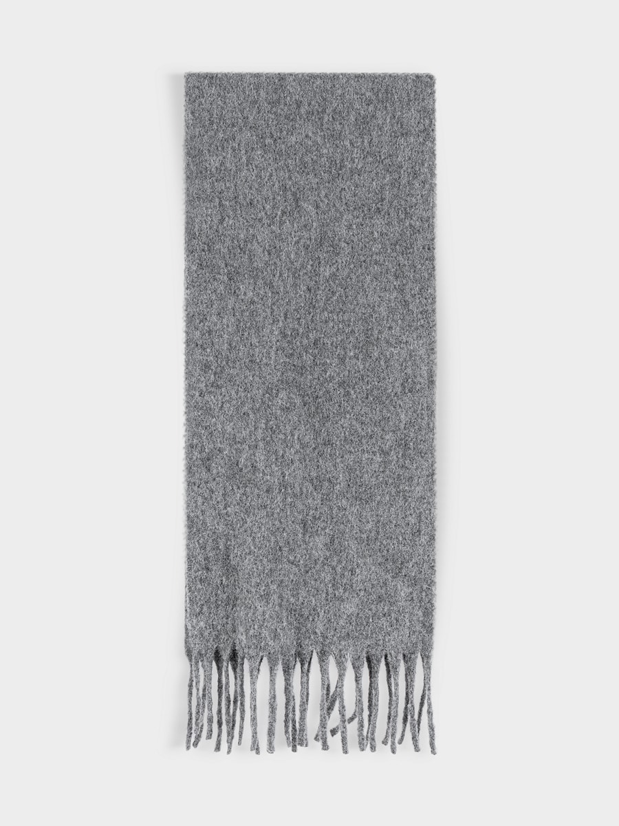 Шарф с шерстью