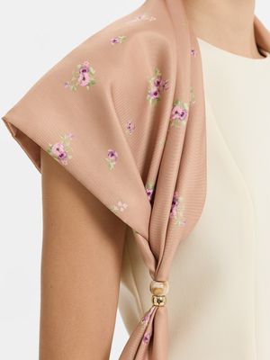 

Косынка с цветочным принтом