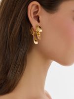 Серьги из латуни 