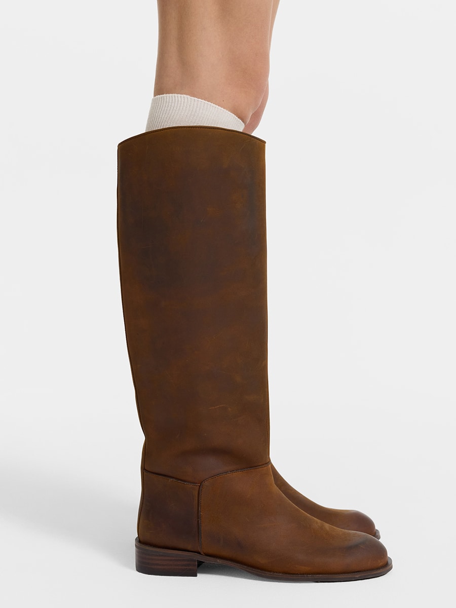 Сапоги из натуральной кожи