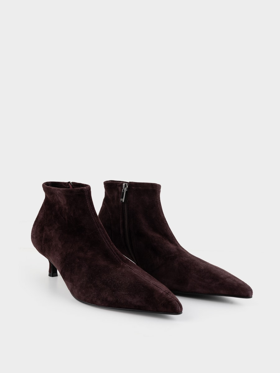 Ботильоны из натуральной замши