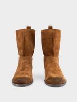 Полусапоги из натуральной замши
