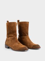 Полусапоги из натуральной замши
