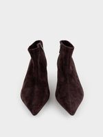 Ботильоны из натуральной замши
