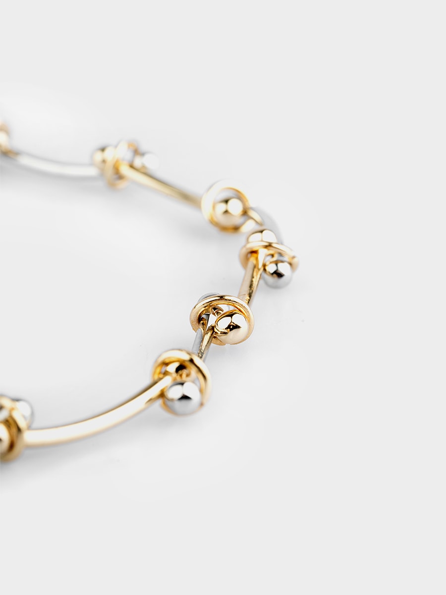 Двухцветное колье-чокер 