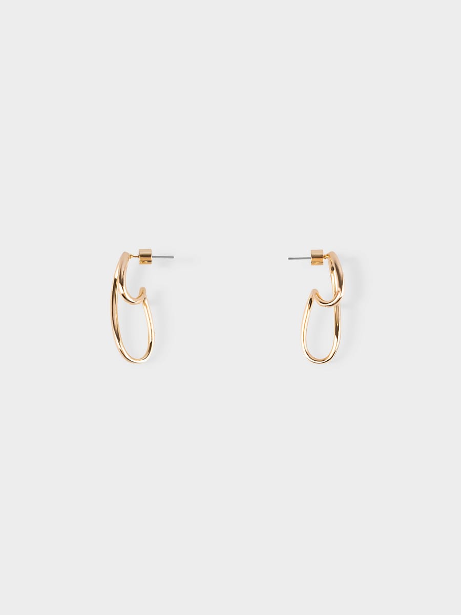 Витые серьги-кольца