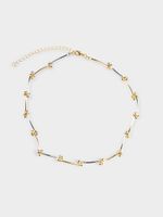 Двухцветное колье-чокер 