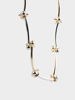 Двухцветное колье-чокер 