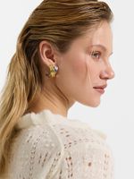 Двухцветные серьги