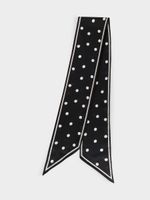 Узкий платок в горошек