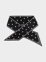 Узкий платок в горошек