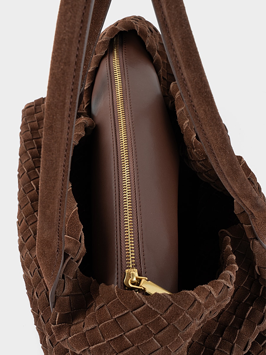 Сумка из натуральной замши